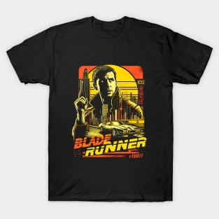 Neo-Noir Nexus: Blade Runner Tribute Tee T-Shirt